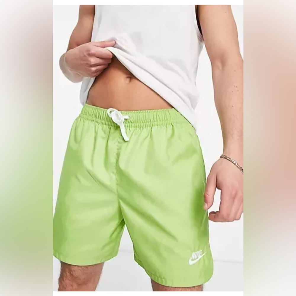 Nike Sport Essentials Men's Woven Lined Flow Shorts AR2382-332 Green XL New Tags